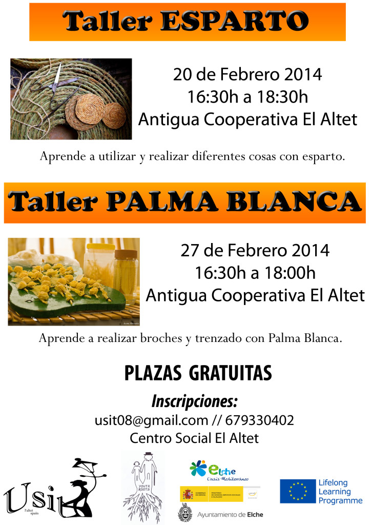 Poster talleres palma y esparto